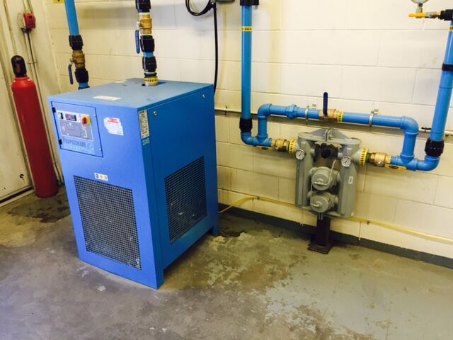 BOGE refrigerated dryer piped in with Transair piping